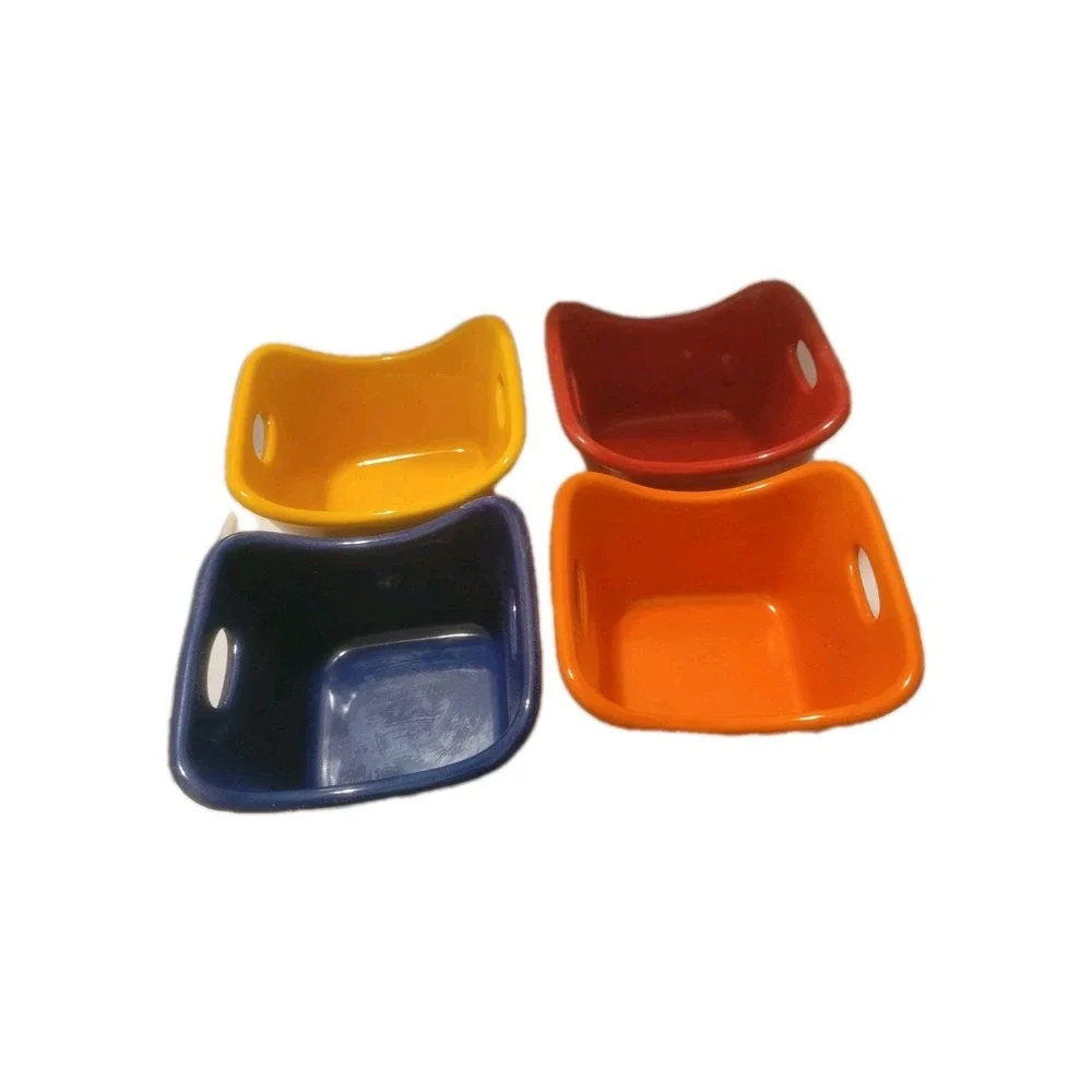 Rachael Ray Set Of 4 Multicolor 10 Oz Stoneware Casserole‎ Dishes/Ramekins